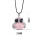 Sincere Silver Jewelry Rose Quartz Stone Owl Alloy Pendant Necklace for Women Accessories